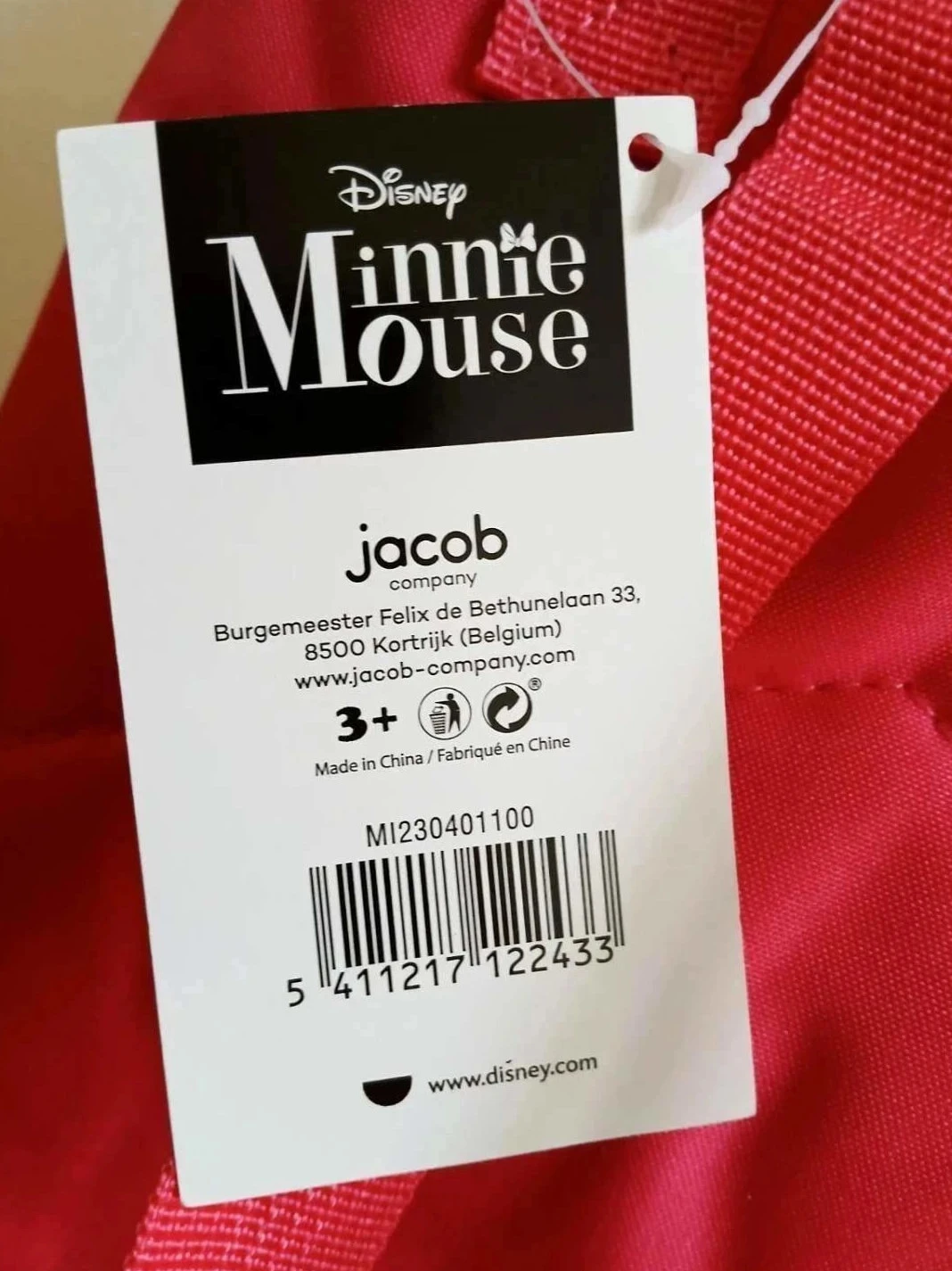 Minnie Mouse Mochila Jacob (2 compartimentos, 1 bolsillo frontal, 2 bolsillos laterales) 27x21,5x13cm – photo 3